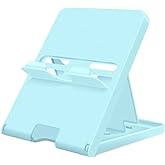 ELIATER Stand Compatible with Nintendo Switch, Adjustable Switch Playstand, Foldable Phone Stand for Desk, Compact & Portable Switch Holder Accessories (Blue)