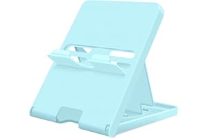 ELIATER Stand Compatible with Nintendo Switch, Adjustable Switch Playstand, Foldable Phone Stand for Desk, Compact & Portable Switch Holder Accessories (Blue)