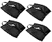 Bagail Set of 4 Lightweight Waterproof Nylon Storage Traveling Tote Shoe Bags Black 18x10.6