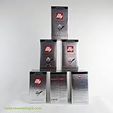 illy Caffe Espresso, (Dark Roast, Black Band), 18-Count E.S.E. Pods 4.4 oz (Pack of 6)