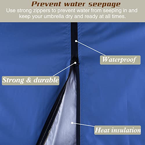 Patio Heater Cover Outdoor Propane Gas Outside Waterproof Heavy Duty Fabric Oxford With Zipper