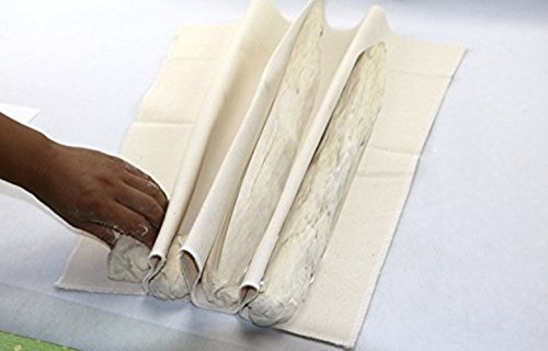 1 Bread Lame Knife Blade For Baguette Dough, Short French Bread Scoring Razor For Slashing + 1 Bakers Proofing Cloth Couche, Natural Canvas Linen Proofer Towel, Banneton Proof Baking Tool Accessories