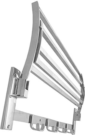 Fortune Heavy Square Stainless Steel Folding Towel Rack (24 inch Long) Pack of (1)