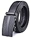 Xhtang Men's Ratchet Belt Genuine Leather Slide Belts Adjustable