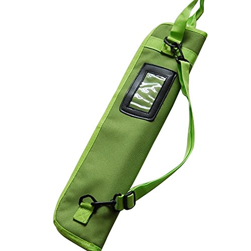 EaseIcon Weather Resistant Fabric Drumstick Case Cover Drum Stick Bag with Shoulder Strap - Green - Thumbnail 3