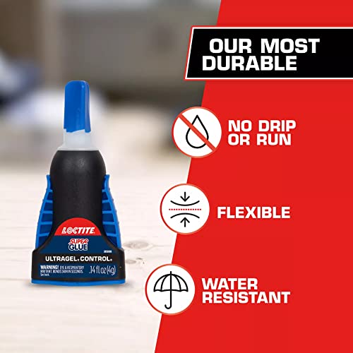Loctite Super Glue Ultra Gel Control, Clear Superglue, Cyanoacrylate
