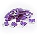 uxcell 30pcs Universal Medium Blade Style Fuse for Car Motorcycle Boat DC 5V-32V 3A Purple