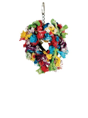 Paradise Toys Small Cotton Preening Ring, 5-Inch W by 7-Inch L