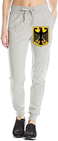 Womens Coat Of Arms Of Germany National Emblem Tapered Long Soccer Jersey Pants Sweatpants Sportswear Activewear Harem Trousers Britches With Pockets