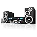 Innovative Technology Surround Retro Bookshelf Home Speaker Set of 2 Blackweb (ITCDS-5000-BLACKWEB)