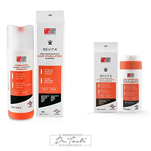 Revita Shampoo w/Biotin, Caffeine and Powerful Hair Growth Stimulating Ingredients, Helps Block DHT w/Revita Anti-Hair Loss Gel for Thicker Hair Growth Revita Shampoo w/Biotin, Caffeine and Powerful Hair Growth Stimulating Ingredients, Helps Block DHT w/Revita Anti-Hair Loss Gel for Thicker Hair Growth