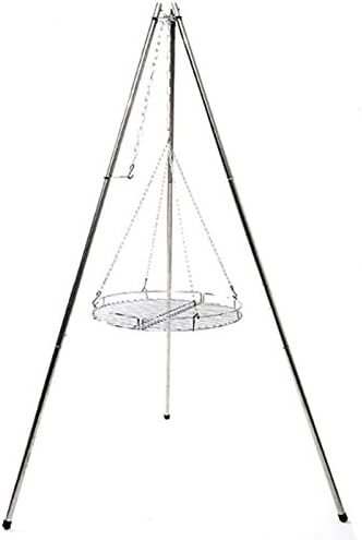 OOOQDUA Barbecue rack three foot scaffold stainless steel barbecue rack rack large tripod