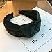 1Pcs Velvet Headbands for Women Knotted Headbands for Women Turban Headbands for Women Wide Headbands for Women Hairband Hair Hoops Hair Accessories,Black