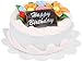 Darice, Miniature 1 inch Happy Birthday Cake, 1