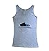 Clever Travel Companion Womens Tank Top with 1 Hidden Zipper Pocket, 100% Pickpocket Proof Holiday Tour Sleeveless Tee Shirt (Grey, XX-Large)