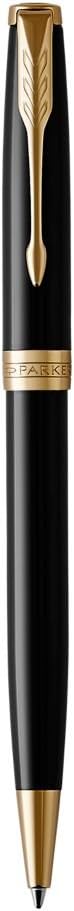 Parker Sonnet Ballpoint Pen, Black Lacquer with Gold Trim - Image 3