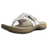 Earth Origins Sara Women W Open Toe Leather Thong Sandal
