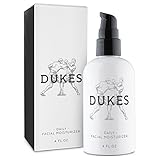 Dukes Face Moisturizer for Men 4oz - All natural & organic anti wrinkle Anti-Aging Daily Facial lotion - For Oily, Dry and aging skin types