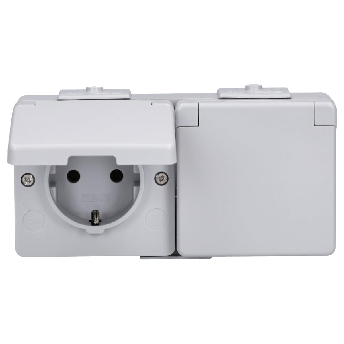 Jung Schuko 622WW Socket 2-Way Horizontal