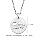 KUIYAI Sweet Mama and Baby Bear Round Pendant Necklace for Mothers with 3 Children (3 Cubs Round)
