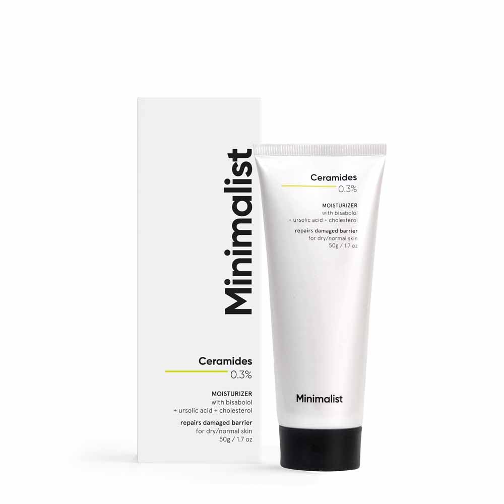 Minimalist 0.3% Ceramide Moisturizing Cream For Barrier Repair & Deep Moisturization | Daily Repairing Face Moisturizer For Normal Dry Skin, 30 g (Pack of 1)