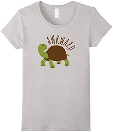 Womens Awkward Turtle Shirt XL Silver