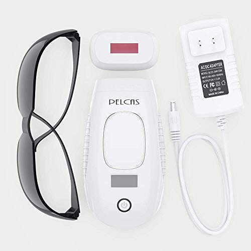 IPL Hair Removal System PELCAS 600,000 Flashes Light Hair Removal Device Permanent Professional Full Body Hair Removal Epilator 2 in 1 Functions Strengthen Version for Home Use