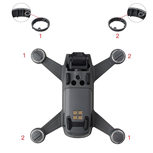 O'woda 4 Sets LED Light Cover Protection Cap Lamp Replacement Shell for DJI Spark Spare Part (LED Light Cover)