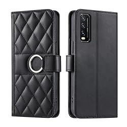 Lucyliy Compatible with vivo Y20A Case Flip PU