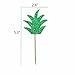 Pineapple Donut Cupacke Topper Glitter Green Cake Picks Hawaiian Luau Tropical Party Decoration Bridal Baby Shower Birthday Wedding Summer Theme
