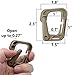 XTACER Tactical Multipurpose D-Ring Locking Hanging Hook Tactical Link Snap Keychain for Molle Webbing (Khaki (10-Pack))