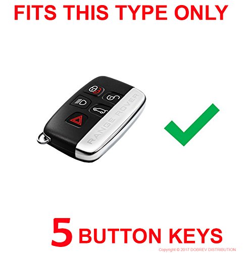 Massimiliano Incas DOBREV 5 Buttons Silicone Smart Key Case Rubber Cover Skin Fob Holder for Land Rover RANGE ROVER Evoque Sport Vogue Discovery Freelander Remote Key (purple) - Thumbnail 4