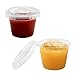TashiBox 100 Sets - 4 oz Portion Containers with Lids, Airtight and Stackable, Jello Shot, Sauce, Condiment Cups for Lunch, Party, Trips