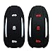 2Pcs Keyless4U Silicone Key Fob Remote Cover Case Holder Protector for Tesla Model S/Model 3
