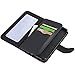 Abacus24-7 Galaxy S7 Edge Case [Mirror Wallet] with Flip Cover, Black