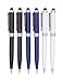 WISLIGHT 10 Pack Stylus Ballpoint Pens for Touch Screens, Black Ink Pen Smooth Writting