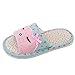 Wodeal Women and Men Novelty Cartoon Character Flax Cute Totes Funny House Bedroom Romeo Slippers Payless Green