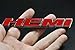 LZLRUN 2pcs Red B186 HEMI Emblem Decal Badge Sticker Dodge Charger Ram 1500 Challenger Jeep Grand Cherokee