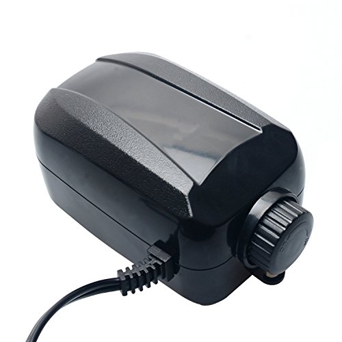 Pawfly Adjustable Air Pump Aquarium 4 LPM 2 Outlets Oxygen Pump with