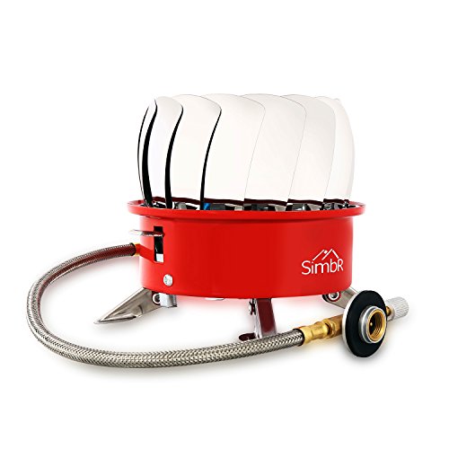 Simbr backpacking camping stove protable lotus,gas burn…