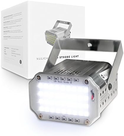 LED Strobe Light by NuLights - Strobe Flash Party Lights - 100% RISK FREE! Best for Birthdays, DJ / Disco Parties &amp; Children's Parties - Mini Strobe Light with 36 LEDs, Sound Activated, Variable Speed