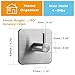 Jekoo Adhesive Hooks, Hooks for Hanging Wall Hanger Towel Hooks Heavy Duty Ideal for Bathroom Shower Kitchen Home Door Closet Cabinet Stainless Steel - 4Packs