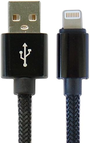 ROCKLEY 3ft Nylon Braided Lightning Cable for iPhone 6/6s,iPhone 6/6 Plus,iPhone 5/5s,iOS Devices (four colors,three lengths) (3ft, Black)