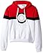 Pokemon Men's Pokeball Hoodie Sweatshirt, Red/White, 2XL
