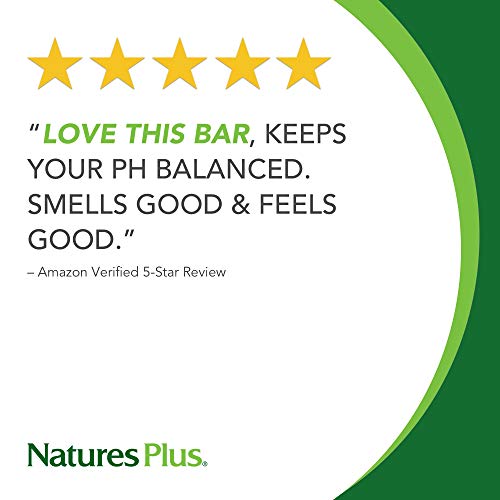 NaturesPlus Natural Beauty Cleansing Bar (3 Pack) - 500 iu Vitamin E with Allantoin, 3.5 Ounce Bar - Natural Cleanser, Made with Organic Ingredients, Anti-Aging- pH of 4.5 - Vegan