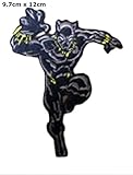Black Panther Patch Wakanda Marvel Comics Superhero Theme logo Series 2018 New Movies Embroidered Iron/Sew on Badge DIY Appliques by Athena Brands