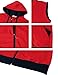 H2H Mens Casual Slim Fit Zip-up Hoodie Vest Lightweight Cotton With Double Slide Zipper RED US L/Asia XL (JNSK31)