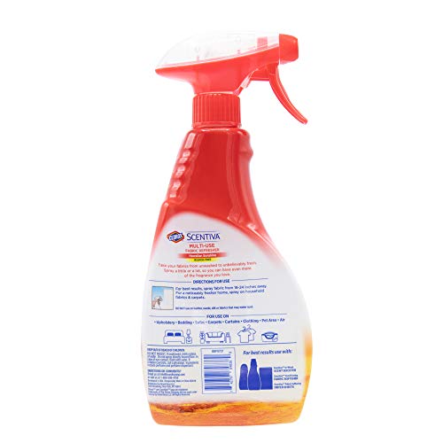 CLOROX SCENTIVA REFRESHER SPRAY, HAWAIIAN SUNSHINE SCENT – MULTI-USE FABRIC & LINEN FRESHENER SPRAY – ODOR ELIMINATOR FOR HOME, UPHOLSTERY, BEDDING, CURTAINS, ROOM, 16.9 FL OZ