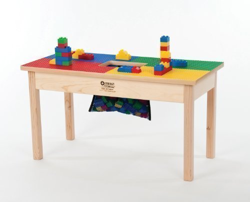 Lego Compatible Table-MADE IN THE USA!! Preassembled-Solid Hardwood Legs and Side Frames-BUILT TO LAST