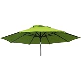 BELLRINO DECOR 10ft 6 ribs Replacement SAGE GREEN STRONG AND THICK Umbrella Canopy (Canopy Only) SAGE-106